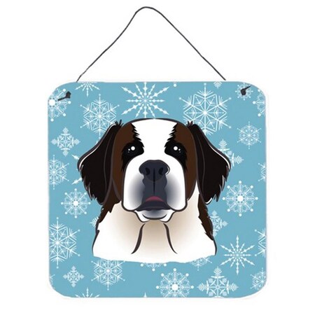 Carolines Treasures Snowflake Saint Bernard Wall and Door Hanging Prints BB1680DS66